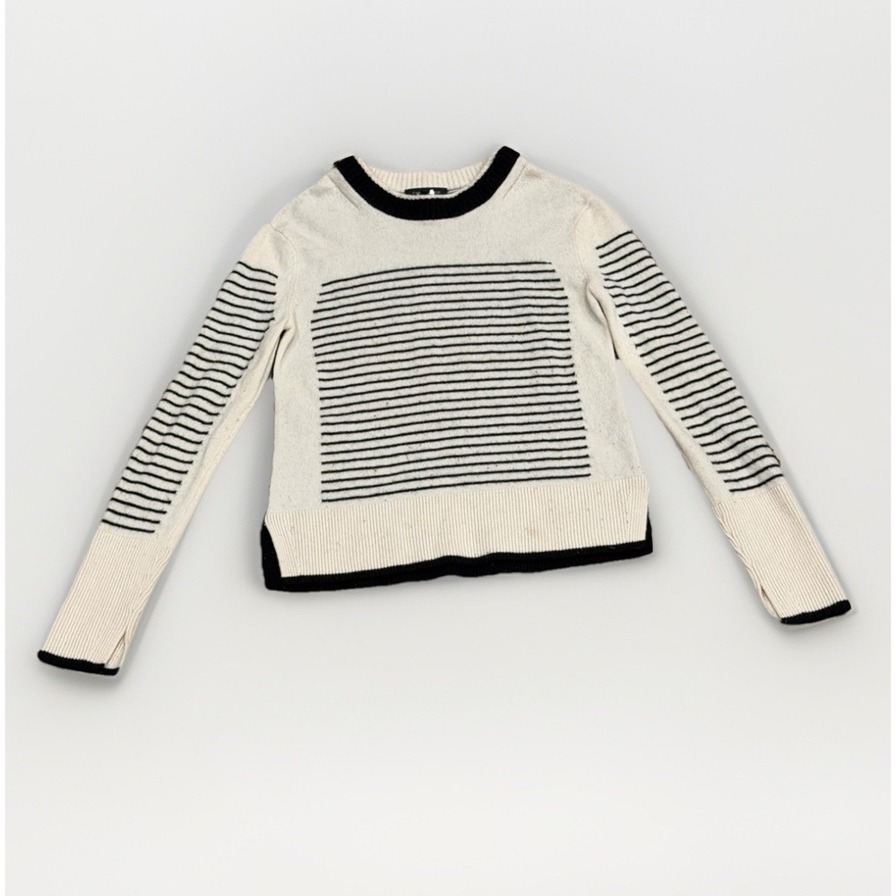 Rag & Bone Masie 100% Cashmere Striped Sweater Size XXS Preppy Luxury Nautical - Picture 1 of 8